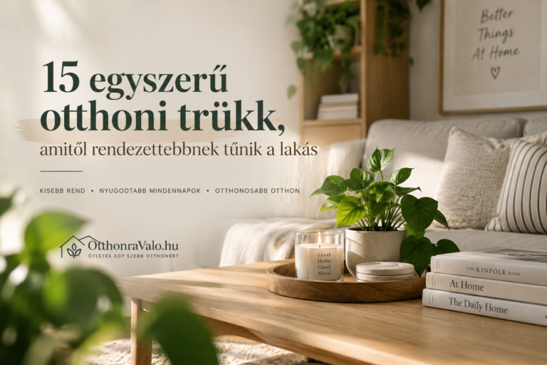 15 egyszerű otthoni trükk, amitől rendezettebbnek tűnik a lakás