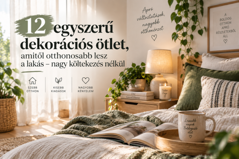 12 egyszerű dekorációs ötlet, amitől otthonosabb lesz a lakás – nagy költekezés nélkül